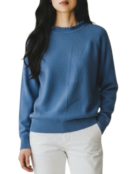 Murray Brothers Other - MURRAY BROTHERS *VINTAGE* Wool Ruffle Neck Sweater in Cornflower Blue